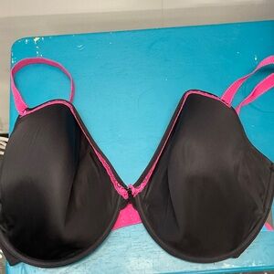 Panache Black and Pink Bra 38G